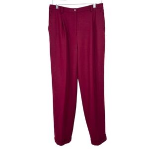 Lauren Ralph Lauren Wool Blend Cuffed Trousers 10